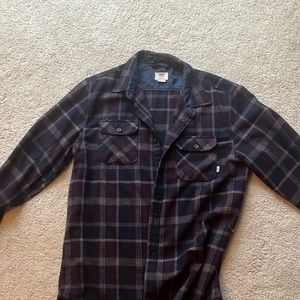 Vans button up flannel